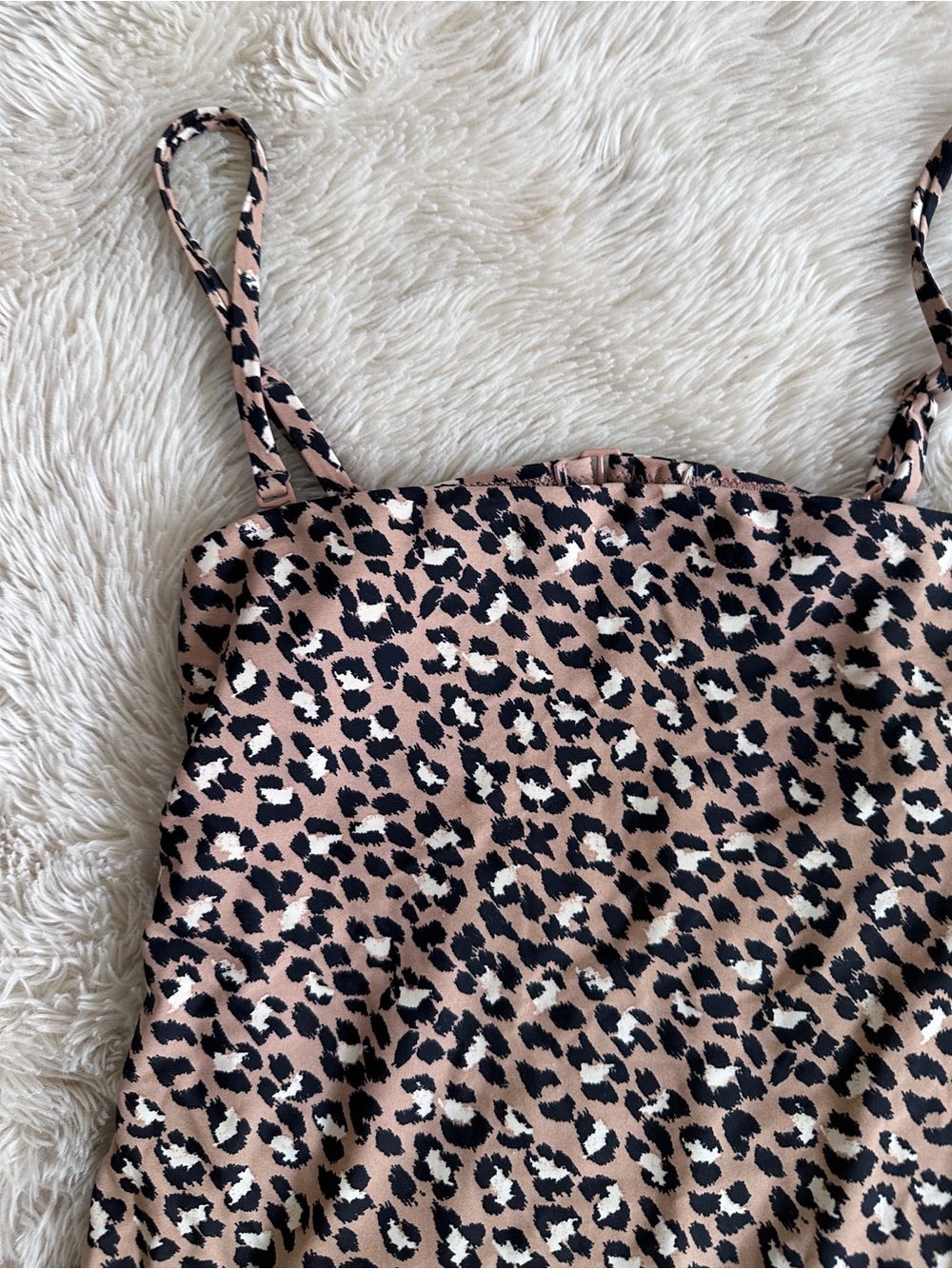 Aerie Leopard Print One-Piece Swimsuit Size M - Picture 2 of 3